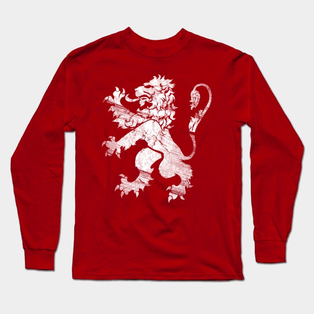 White Lion Rampant Long Sleeve T-Shirt by GAz